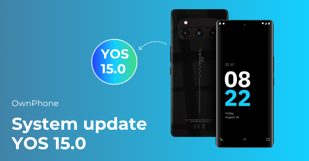 OwnPhone system update YOS 15.0
